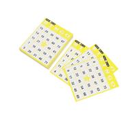 Gatuida Tarjetas de Bingo Creativas y Duraderas para Mesa Intelectual para Adultos Paquete de Cartones con Colores Aleatorios para Rifa y Diversión Familia Color Aleatorio Color Aleatorio