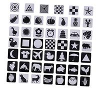 Gatuida Tarjetas de Estímulo Visual para Bebés Recién Nacidos Tarjetas Cognitivas Alta Contraste Transporte Interacción -Hijos Juguetes Educativos 1 Juego