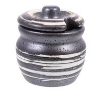Gatuida Tarro de Cerámica para Condimentos y Mostaza, Ligero y Duradero, Adecuado para Almacenamiento en Cocina y Tiendas de Comida Japonesa