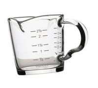 Gatuida Taza Medidora de Vidrio Resistente al Calor con Doble Pico Transparente para Espresso y Recetas para Hogar Cafeterías y Oficina Capacidad con Precisa