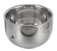Gatuida Tazón de Crema de Afeitar y Taza de Jabón de Acero Inoxidable Gran Diámetro, Diseño Seguro y Resistente para Hombres, Adecuado para Afeitado en Casa y Barbería