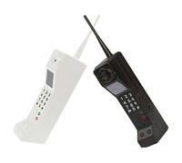 Gatuida Teléfonos Vintage Decorativos de Hierro 2piezas para Decoración Retro Estética del Hogar y Fiestas Años 80 y 90, Accesorios Antiguos y Funcionales que Ahorran Espacio