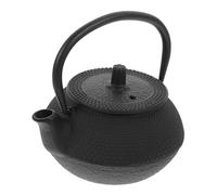 Gatuida Tetera de Hierro Fundido Resistente para Estufa Tetera Portátil con Mango Lateral para Té Granel y Cocina por Inducción para Casa y Salón de Té