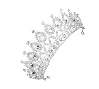Gatuida Tiara De De Reina De Princesa Para Mujeres y Niñas Diademas De Cristal Accesorios Cabello Para Novias Princesas Suministros Para Bodas y Fiestas