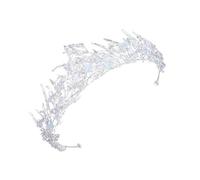 Gatuida Tiaras de Novia Barroca Tiara Nupcial Perlas de Cristal Accesorios para Cabello en Fiestas de Boda Decoración de Peinado para Ceremonia