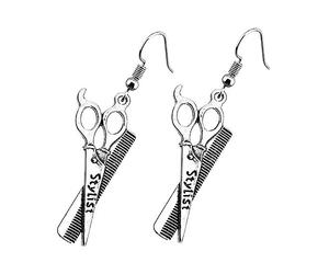 Gatuida Tijeras De Moda Peine Pendientes Para Mujer Obsequio De Agradecimiento Diseño De Dibujos Animados Colgantes Oreja