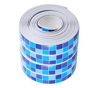 Gatuida Tira de Sellador Autoadhesiva 2 Piezas Acrílica Azul para Baño