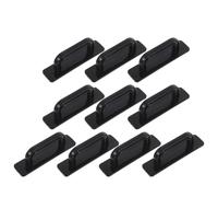 Gatuida Tiradores Adhesivos para Armarios y Cajones 5 Pares Autoadhesivos sin Taladro Color Negro Tamaño Pequeño para Puertas de Vidrio y Madera Instalación Rápida para Muebles y