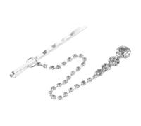 Gatuida Tocado de Aleación Gemas de Imitación 1 Unidad Tamaño Único Decoración Cabello de Novia Cadena Frontal para Fiesta y Boda