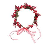 Gatuida Tocado de Frutas Artificiales Navideño Guirnalda Pelo Elegante Accesorio de Novia para Fiestas de Invierno