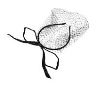 Gatuida tocados para mujeres fiesta de té diademas de spa para mujeres novia banda para el cabello tela diademas de moda velo fascinante accesorios para el cabello fascinator Malla Black