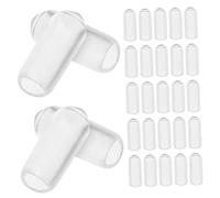 Gatuida Topes De Goma Para Diademas 200 Unidades Diámetro 3.0 Mm Funda De Silicona Transparente Accesorios Para Manualidades Caseras De Diademas
