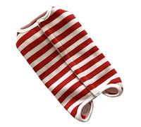 Gatuida Traje de Recuperación para Perros Abrigo Protector de Polar a Rayas Burdeos Talla M Cuidado Postoperatorio para Mascotas Reducción de Ansiedad y Estrés