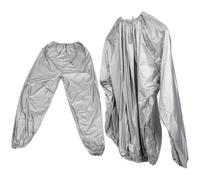 Gatuida Traje de Sudoración para Fitness, Conjunto de Sauna | Gimnasio y Casa, Fibra de Polietileno, Ajuste Cómodo y Uso Versátil, Color Plata