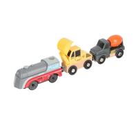 Gatuida Tren De Juguete De Vías Eléctrico De Construcción Modelos De Coches para Juguete De Camión para Uso Escenarios De Rescate y Carreteras Compatibles De Tren