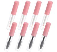 Gatuida Tubos de Rímel Vacíos Transparentes 5Ml Tapa Rosa Set de 8 Piezas 4 Tubos para Pestañas y 4 para Delineador de Ojos Portátiles y Reutilizables para Maquillaje y Viaje