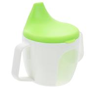 Gatuida Vaso para Niña con Asas Dobles y Taza de Entrenamiento Infantil de Seguro Antigoteo y Multifunción para Pequeños Color Verde