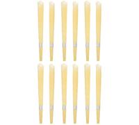 Gatuida Velas para Oídos Grandes Aroma a Bergamota, 12 Varillas de Aromaterapia Compactas y Prácticas, Color Amarillo Claro, Accesorio Cómodo para Eliminación de Cerumen y Cuidado