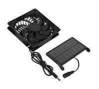 Gatuida Ventilador Solar con Panel Fotovoltaico para Invernaderos Gallineros y Casetas de Mascotas Ventilación para Exteriores y Alivio Térmico Espacios Ganaderos