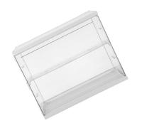 Gatuida Vitrina Acrílica Transparente para Figuras de Acción Caja de Exhibición Apilable Grande Blanca 1 Estante Ajustable Soporte para Coleccionables y Almacenamiento Seguro