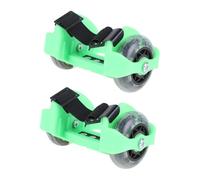 Gatuida Zapatos de Patines Infantiles Ajustables con Ruedas Luminosas Verdes para Deportes al Aire Calzado Deportivo con Brillo para Mejora Equilibrio y Diversión Segura