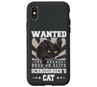 Gatuno Schrödinger's Cat Profesores física Ciencias Gatos Carcasa para iPhone X/XS