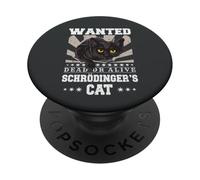 Gatuno Schrödinger's Cat Profesores física Ciencias Gatos PopSockets PopGrip Adhesivo