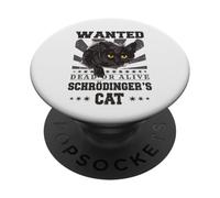 Gatuno Schrödinger's Cat Profesores física Ciencias Gatos PopSockets PopGrip Adhesivo