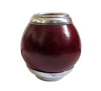 Gaucho Bruno Mate natural con base y boquilla de metal