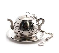 Gaucho Cebar Colador de té para té suelto ● Colador de té de acero inoxidable 304 ● colador de té reutilizable ● Colador para la mayoría de tazas ● Colador de té y hierbas