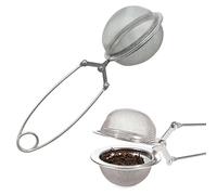 Gaucho Cebar Colador de té para té suelto ● Colador de té de acero inoxidable 304 ● colador de té reutilizable ● Colador para la mayoría de tazas ● Colador de té y hierbas