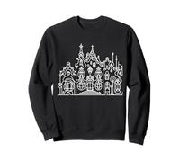 Gaudí Arquitectura Line Art Barcelona Modernismo Diseño Sudadera