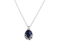 GAUEIOUR El colgante de apertura de verbena de Elena Vervain de The Vampire, colgante de Katherine de aleación con cristal azul, regalos para fanáticos de películas, encanto de relicario de verbena