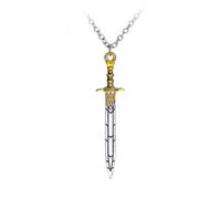 GAUEIOUR Percy Jackson - Collar con colgante de espada olímpica Poseidón Riptide, para fanáticos de cosplay, joyería de aleación de moda, regalos para hombres y mujeres, 0, Acero inoxidable, No es una