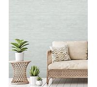 GAULAN 679703 - Papel pintado vinílico ecológico efecto fibra vegetal en relieve para pared salón cocina baño dormitorio mueble - Rollo de 10 m x 0,53 m
