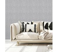 GAULAN 682508 - Papel Pintado vinílico ecológico Tejido de Lino Tonos Grises y visón con Textura en Relieve para Pared salón Cocina baño Dormitorio Pasillo - Rollo de 10 m x 0,52 m