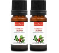 Gaulteria Acostada BIO - 10 mL - Aceite Esencial Premium - 100% Puro, Natural - Garantía ChromaCert® - Quimiotipado e Integral (Paquete de 2)