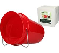 Gaun Accesorios Para El Baño Y La Ducha Cubo De Bebida De Plástico De Aves De Corral 6 L Rojo