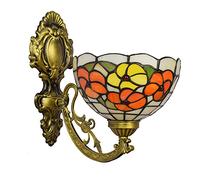 GAUUA Tiffany Estilo De La Pared Sconce, Vidrio Hecho A Mano Lámpara De Pared, Bombilla E26, 8 Ancho Victoriano Decorativo Pared Luz para Salón Dormitorio Baño Pasillo Lectura