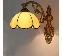 GAUUA Tiffany Estilo De Pared, Vidrio Sombra Lámpara De Pared, Estilo Victoriano Metal Pared Luminarias para La Vida Pasillo Dormitorio Baño Junto A La Cama Decorativo