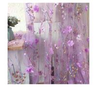 Gauze Fabric Three Dimensional Flower Ball Decal Tissu Skirt Dress Curtain Patchwork(PURPLE)