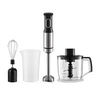 GAVATECH Batidora de Mano 1200W - Kit 3 en 1 con Picadora de 800ml, Varilla Batidora, 4 Cuchillas de Titanio y Cable Extralargo de 1.1m, Control de Velocidad Variable.