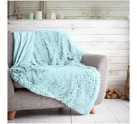 Gaveno Cavailia Hugg and Snugg - Manta de Forro Polar para sofá Cama, súper Suave, esponjosa, de fácil Cuidado, Decorativa, acogedora y cálida, Doble 150 x 200 cm, Huevo de Pato