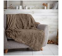 Gaveno Cavailia Hugg and Snugg - Manta de Forro Polar para sofá Cama, súper Suave, esponjosa y fácil de cuidar, Manta Decorativa acogedora, cálida, Doble 150 x 200 cm, visón