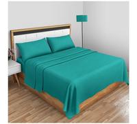 Gaveno Cavailia - Sábana encimera súper Suave con Diamantes teñidos, tamaño King, Color Verde Azulado Oscuro