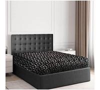 Gaveno Cavailia Teddy - Juego de Funda nórdica y Funda de Almohada para Cama Individual, diseño de Unicornio, Color Gris, Negro, sábana Bajera Doble