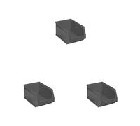 Gaveta Apilable Almacenamiento Gris Nº56 420x270x175 mm. (4/6) (Paquete de 3)