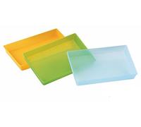 Gavetas tamaño cuarto transparentes - Verde