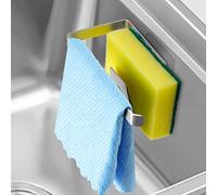 GAViA Porta Esponja,Organizador De Fregadero Porta Esponja Cocina Autoadhesivo Accesorios para el Fregadero Estante de Almacenamiento para Fregadero Acero Inoxidable Soporte para Estropajos y bayetas