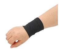 Gavigain 2PCS Muñequeras Deportivas,Muñequeras Refrescantes Ice Silk Skin Friendly Elastic Unisex Breathable Sweat Absorbing Wristband for Athletic Exercise (Negro)